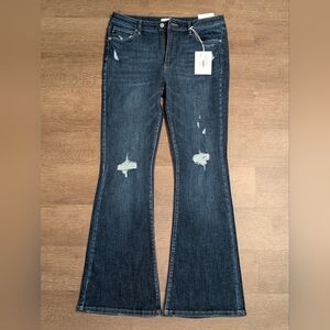 Kancan Low Rise Distressed Medium Wash Jeans "The Casandra"